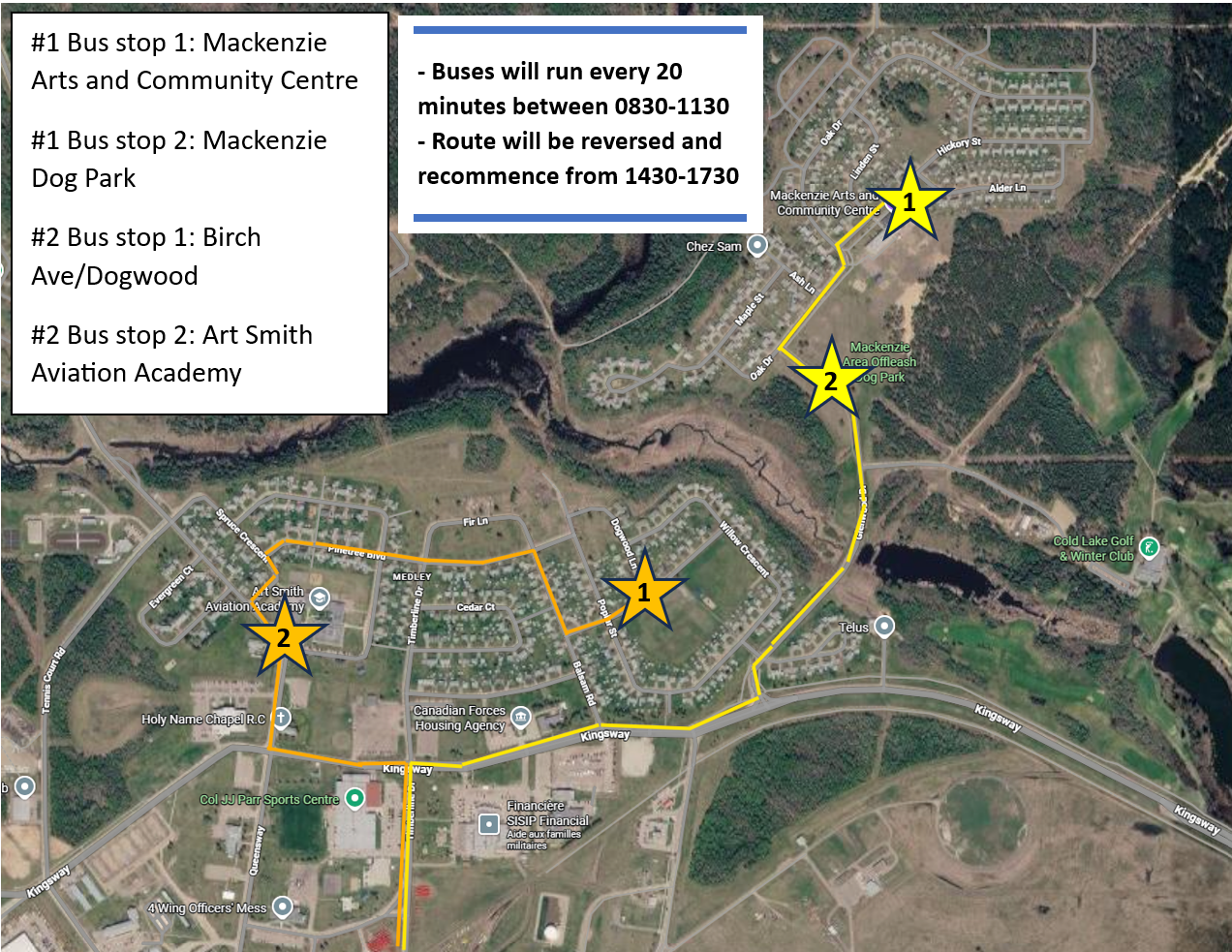 RHU Shuttle Map